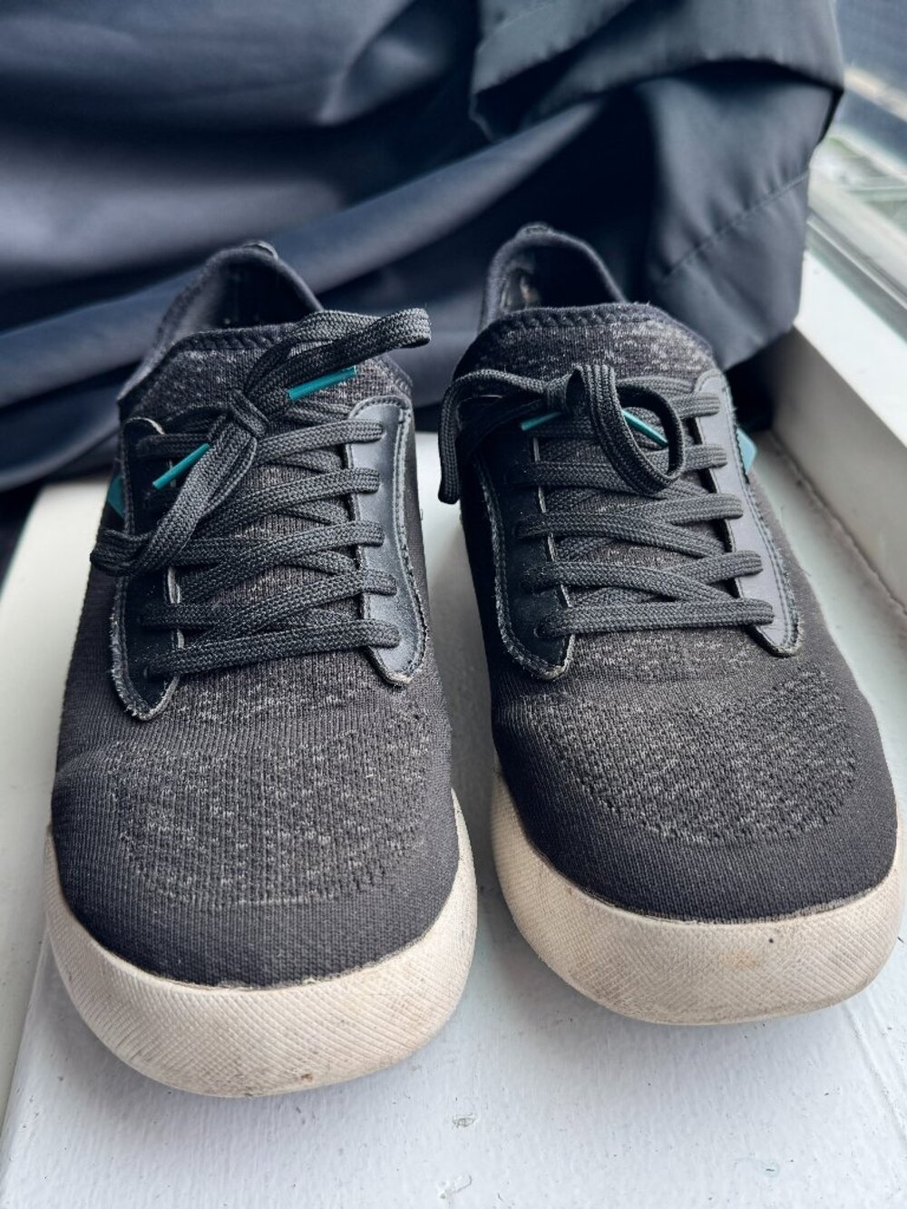 Vessi Weekend Mens Size 11 White & Black Shoes Waterproof Lace Up Casual Sneaker